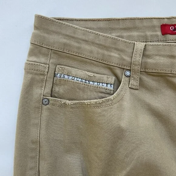 Guess Men’s Nico Destroyed Skinny Jeans Light Beige Size 34X32 - Picture 13 of 16
